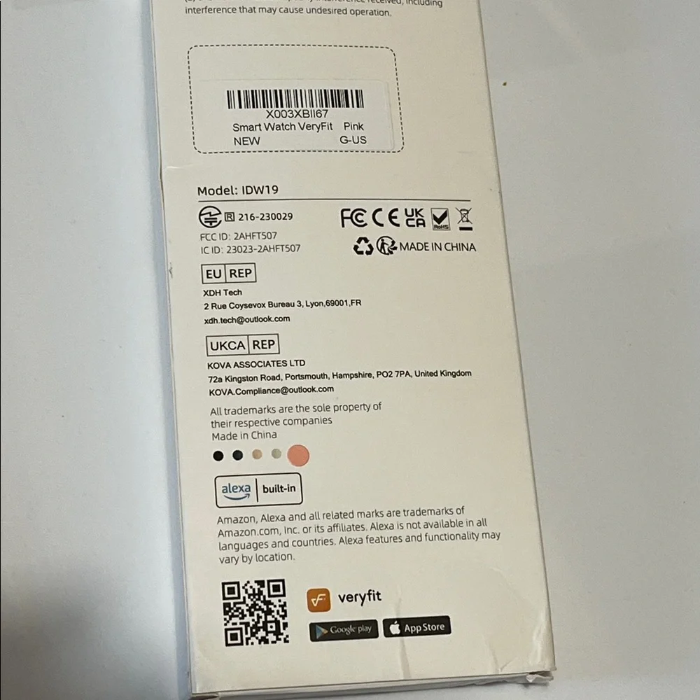 Pink Smart Watch new in pkg